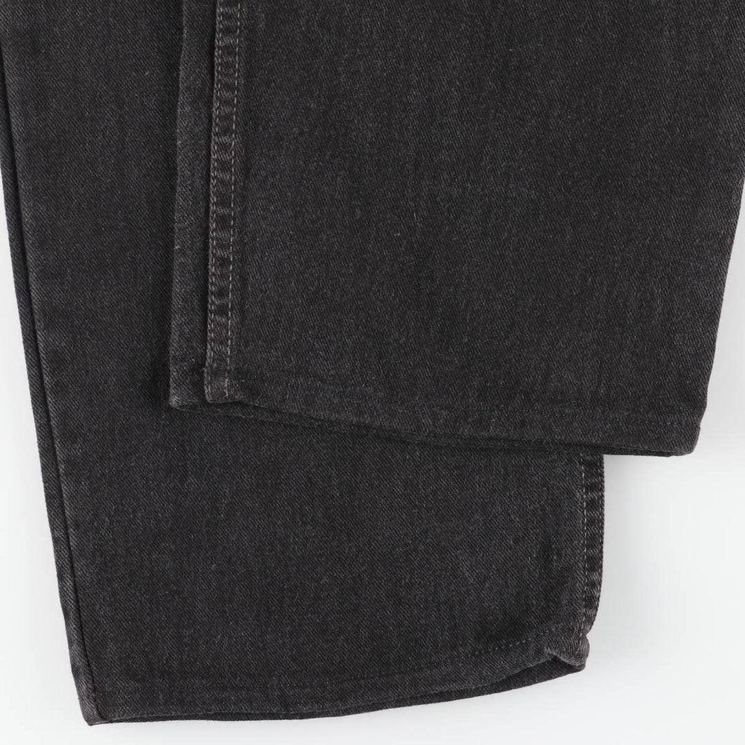 90s-00'S Levi's 550 Relaxed Fit Tapered Black Denim Pants, Made in Canada, Men's Size 36 cotton black type Vintage Second Hand
