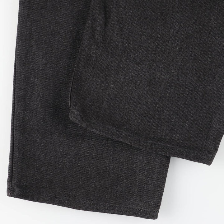 90s-00'S Levi's 550 Relaxed Fit Tapered Black Denim Pants, Made in Canada, Men's Size 36 cotton black type Vintage Second Hand