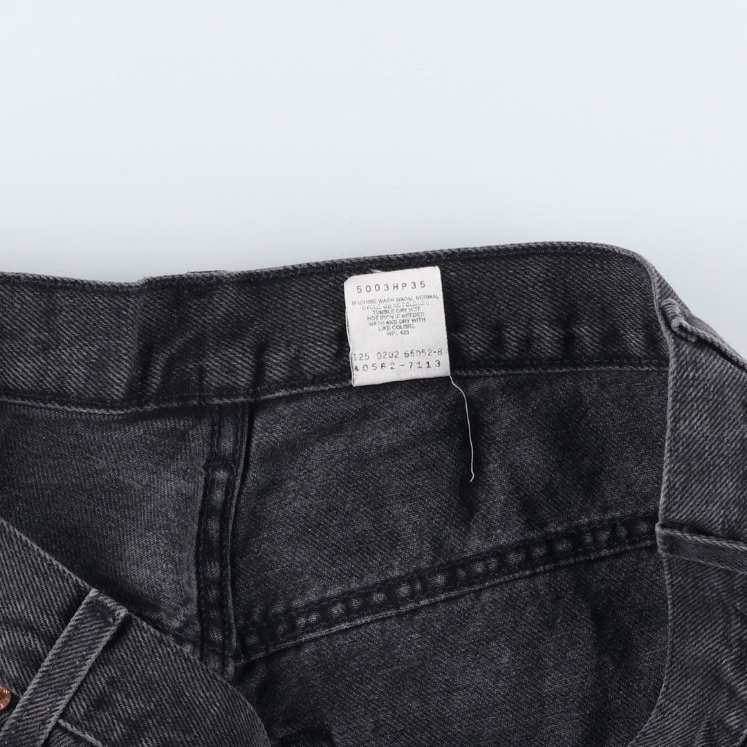 2000'S Levi's 40562-7113 Loose Fit Tapered Leg Black Denim Pants, Men's Size 37 cotton black type Vintage Second Hand