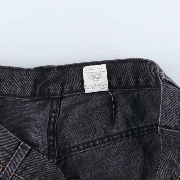 2000'S Levi's 40562-7113 Loose Fit Tapered Leg Black Denim Pants, Men's Size 37 cotton black type Vintage Second Hand