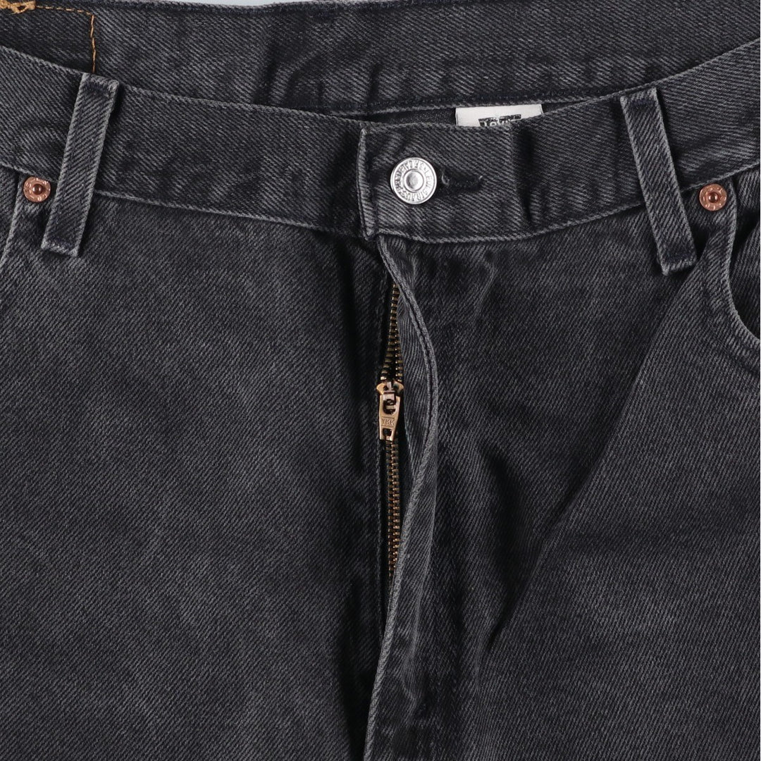 2000'S Levi's 40562-7113 Loose Fit Tapered Leg Black Denim Pants, Men's Size 37 cotton black type Vintage Second Hand