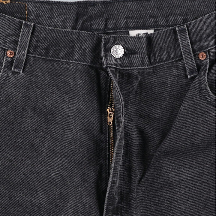 2000'S Levi's 40562-7113 Loose Fit Tapered Leg Black Denim Pants, Men's Size 37 cotton black type Vintage Second Hand