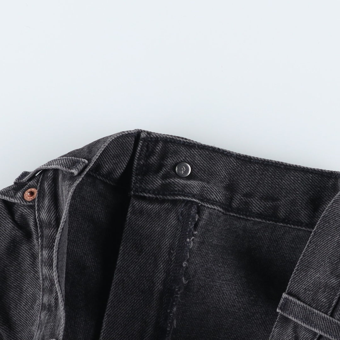 2000'S Levi's 40562-7113 Loose Fit Tapered Leg Black Denim Pants, Men's Size 37 cotton black type Vintage Second Hand