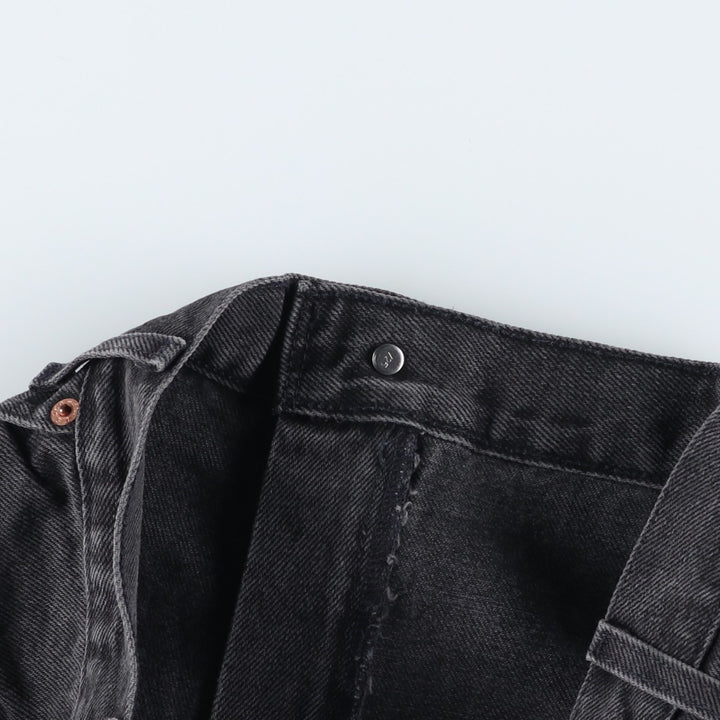 2000'S Levi's 40562-7113 Loose Fit Tapered Leg Black Denim Pants, Men's Size 37 cotton black type Vintage Second Hand