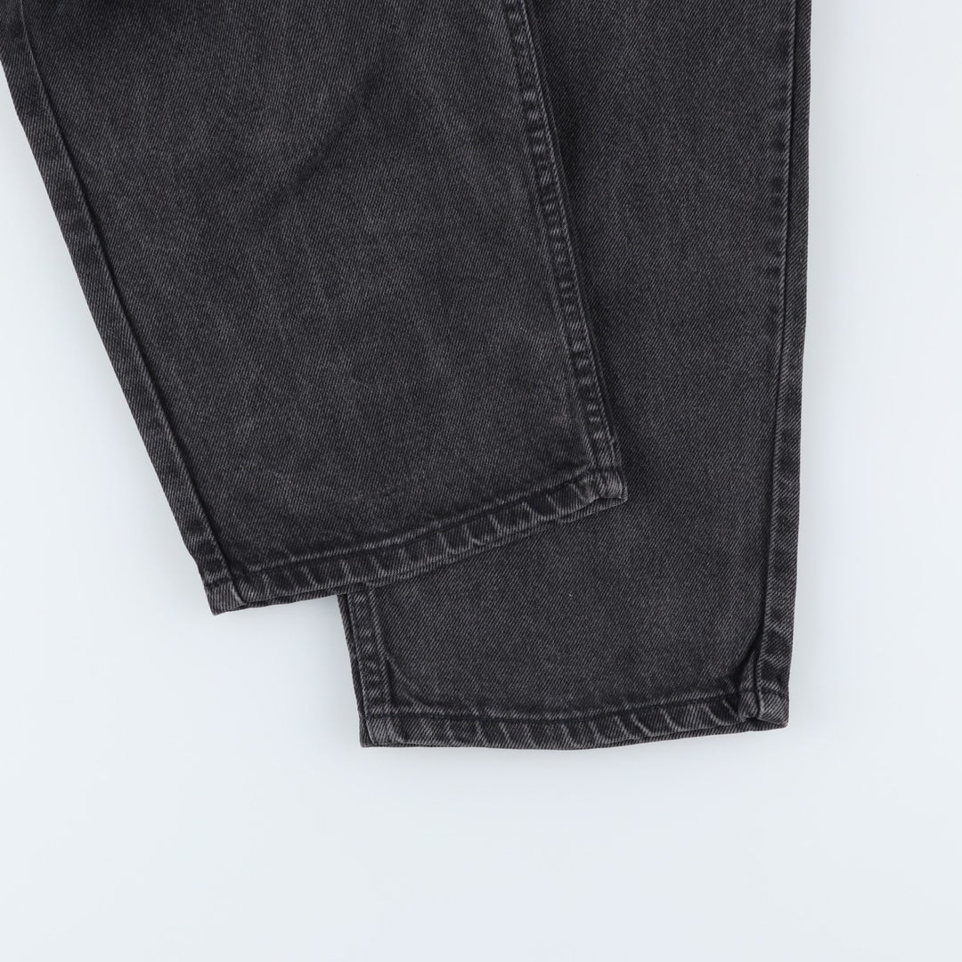 2000'S Levi's 40562-7113 Loose Fit Tapered Leg Black Denim Pants, Men's Size 37 cotton black type Vintage Second Hand