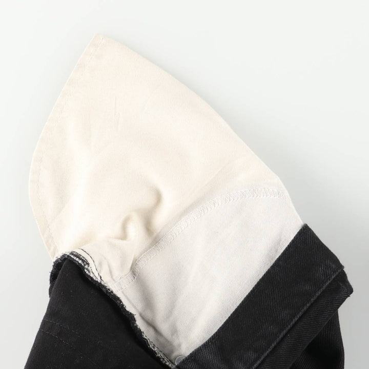 Levi's 505 REGULAR FIT black denim tapered denim pants for men, size w37 cotton black type Vintage Second Hand