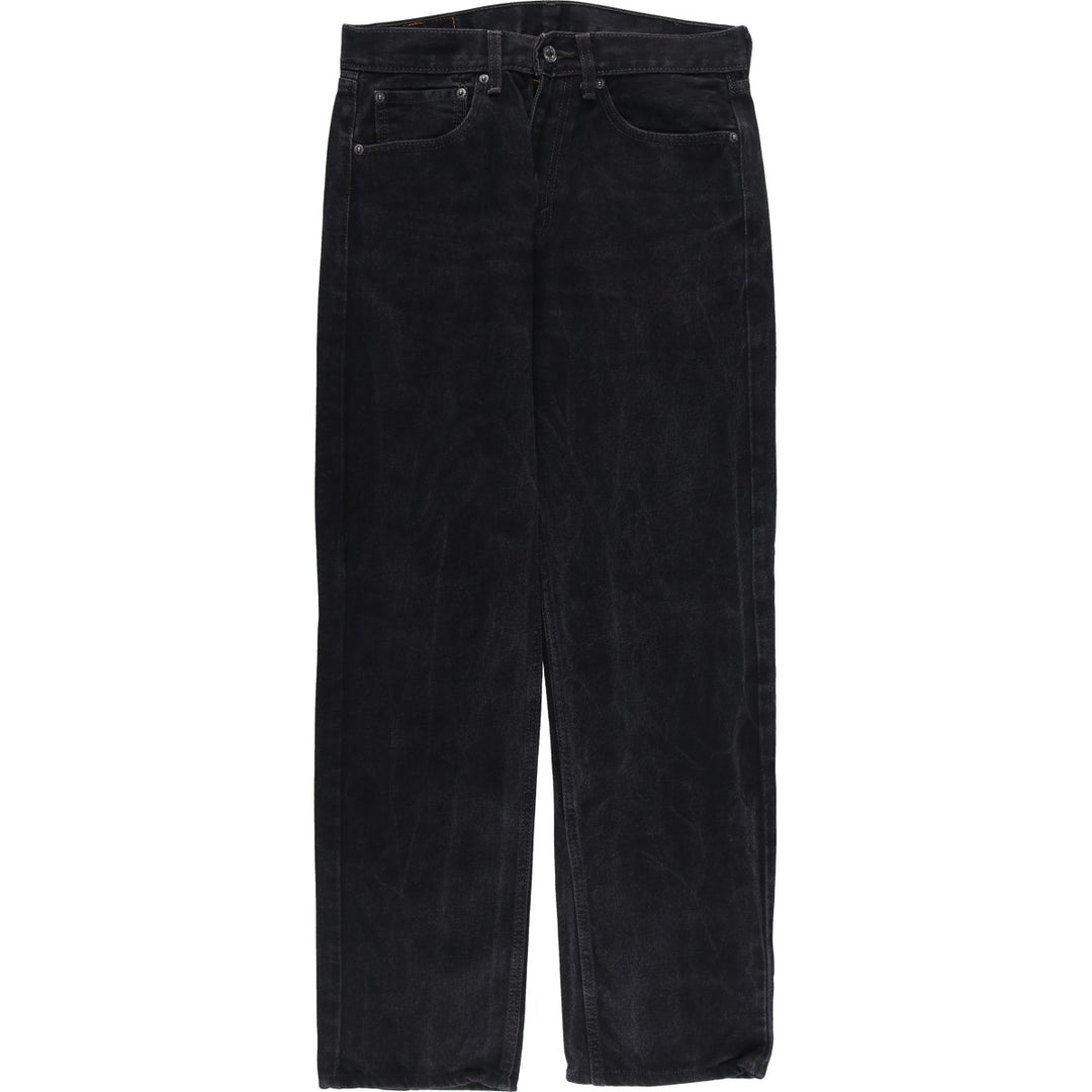 Levi's 505 Black Denim Tapered Denim Pants for Men, W31 equivalent cotton black type Vintage Second Hand