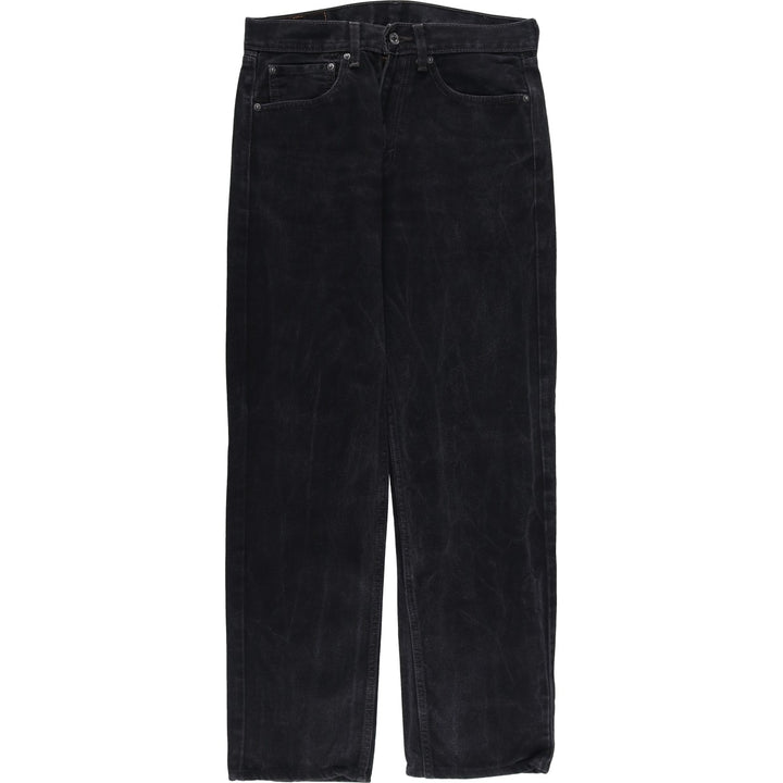 Levi's 505 Black Denim Tapered Denim Pants for Men, W31 equivalent cotton black type Vintage Second Hand