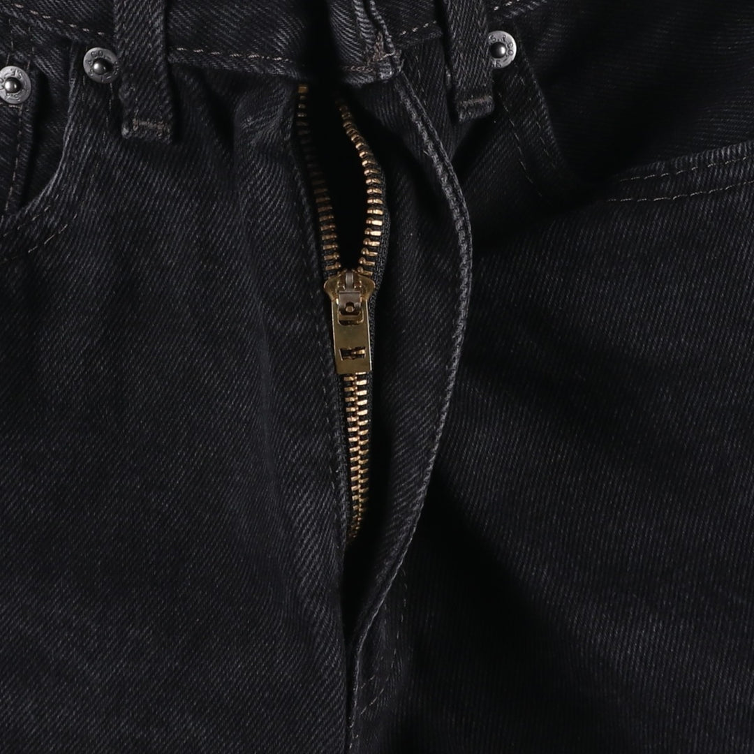 Levi's 505 Black Denim Tapered Denim Pants for Men, W31 equivalent cotton black type Vintage Second Hand