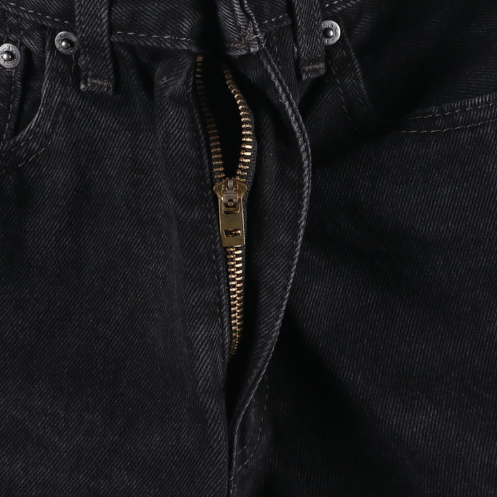 Levi's 505 Black Denim Tapered Denim Pants for Men, W31 equivalent cotton black type Vintage Second Hand