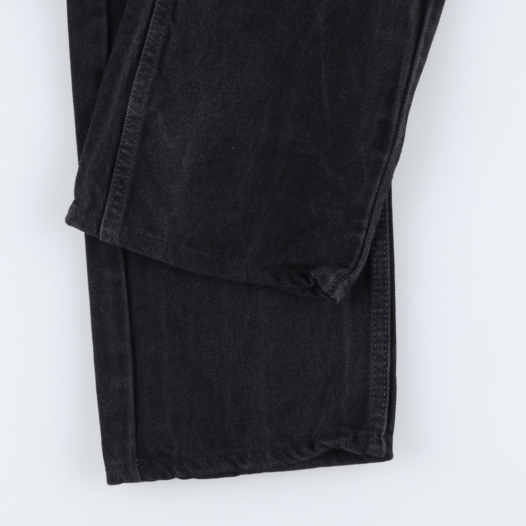 Levi's 505 Black Denim Tapered Denim Pants for Men, W31 equivalent cotton black type Vintage Second Hand