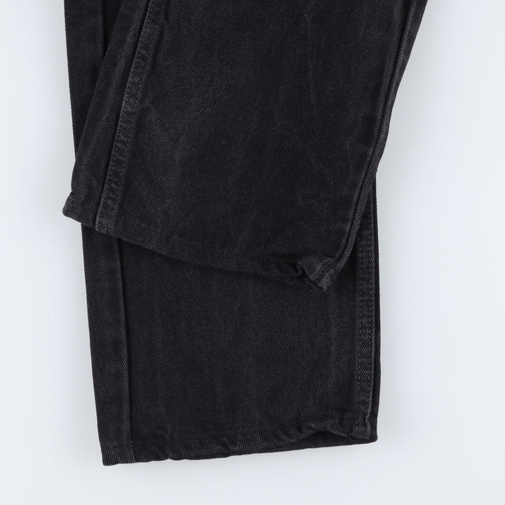 Levi's 505 Black Denim Tapered Denim Pants for Men, W31 equivalent cotton black type Vintage Second Hand