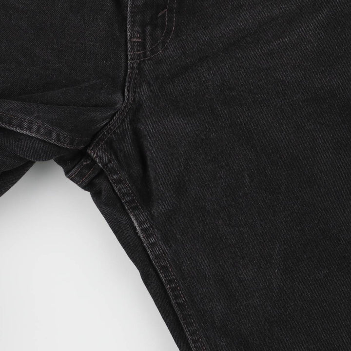 Levi's 550 Relaxed Fit Tapered Denim Pants in Black Denim, Women's Size L (W28) unclear black type Vintage Second Hand