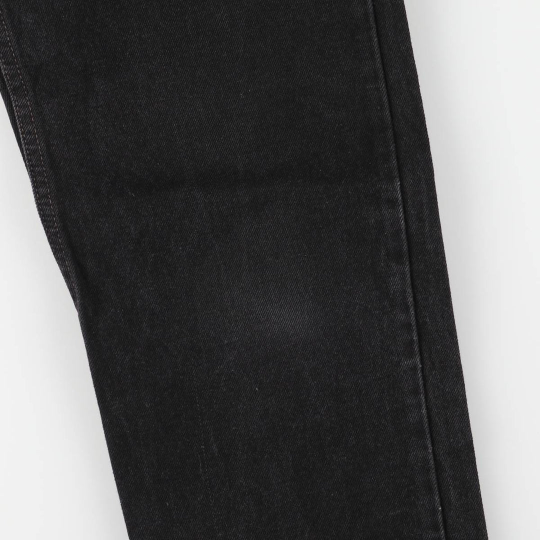 Levi's 550 Relaxed Fit Tapered Denim Pants in Black Denim, Women's Size L (W28) unclear black type Vintage Second Hand