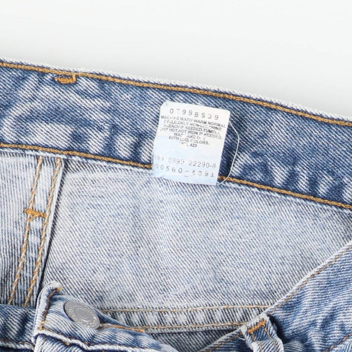 90'S Levi's 560 loose fit tapered leg denim pants, men's size 34, vintage cotton blue type Vintage Second Hand