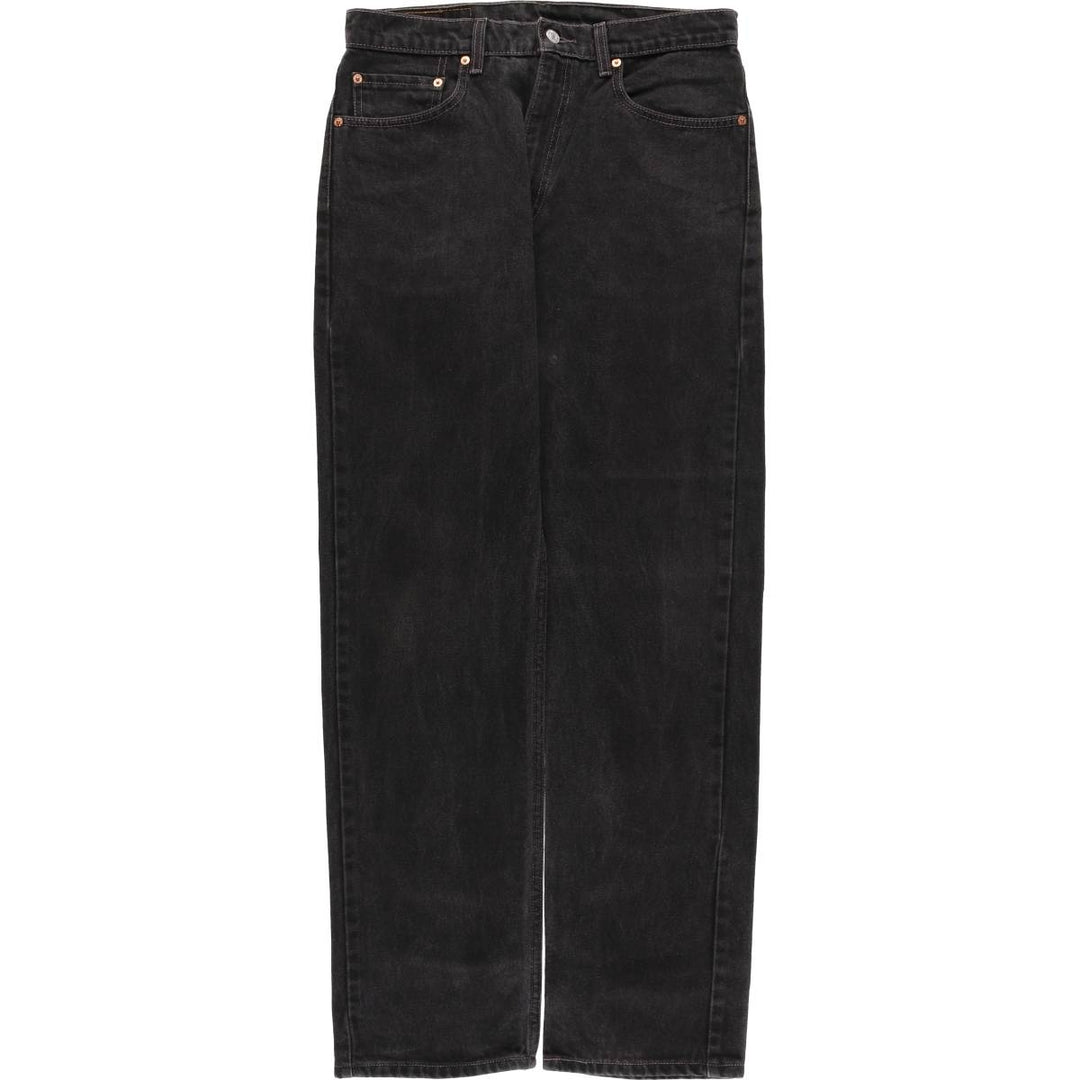 90'S Levi's 505-0260 Black Denim Tapered Denim Pants, Men's, Size 34 (Vintage) cotton black type Vintage Second Hand