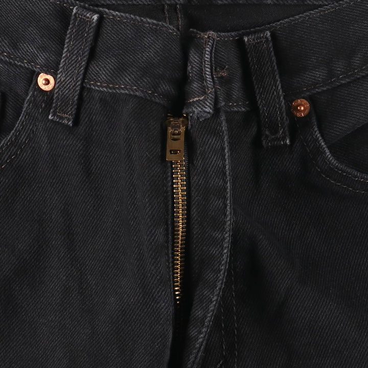 Levi's 505 Black Denim Tapered Denim Pants for Men, W34 equivalent cotton black type Vintage Second Hand