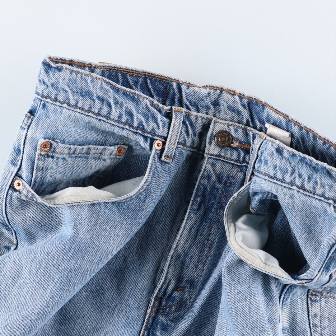90'S Levi's 550-4891 Relaxed Fit Tapered Denim Pants, Men's, Size 32 (Vintage) cotton blue type Vintage Second Hand