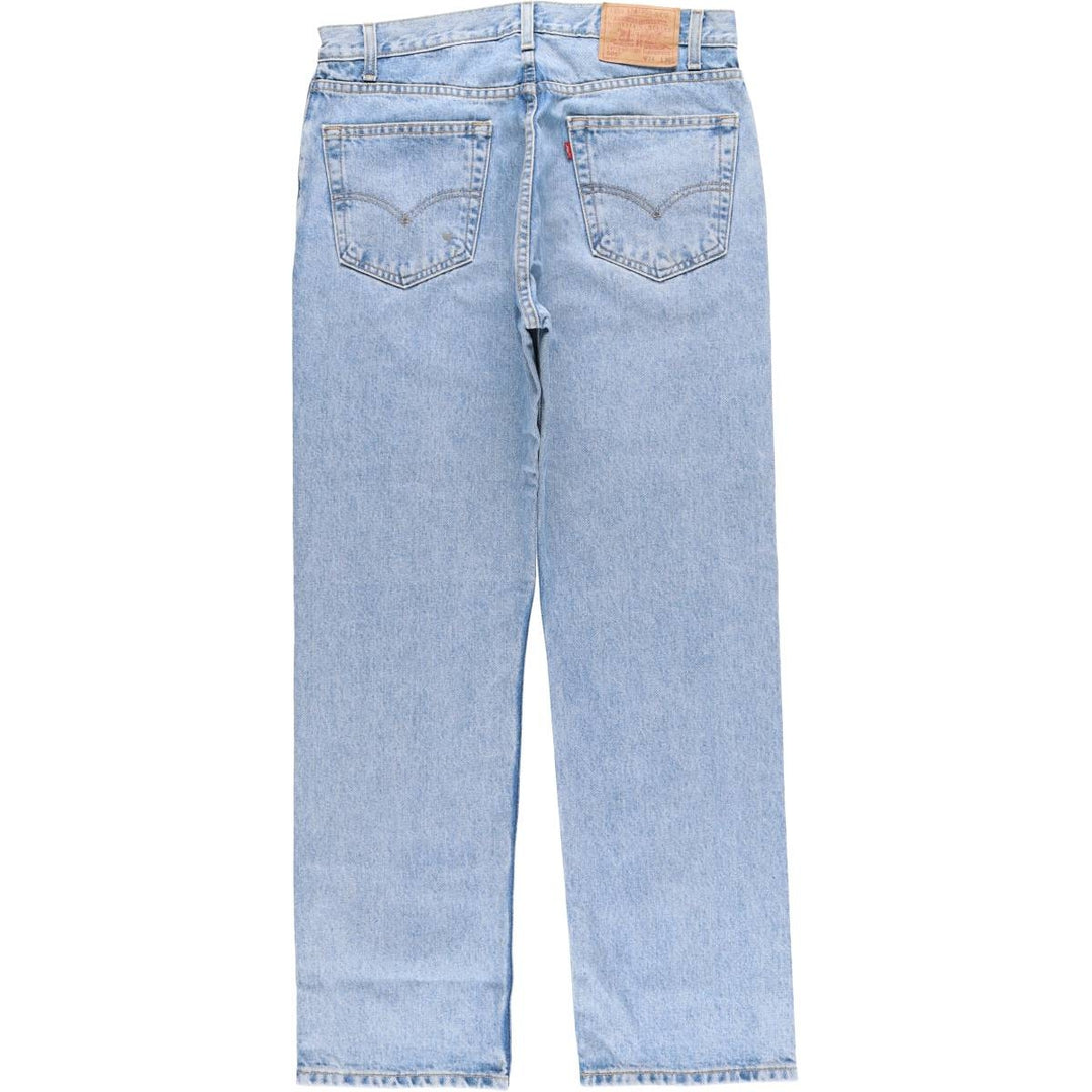 Levi's 505-4834 Regular Fit Straight Leg Tapered Denim Pants, Men's, Size 34 (Vintage) cotton blue type Vintage Second Hand