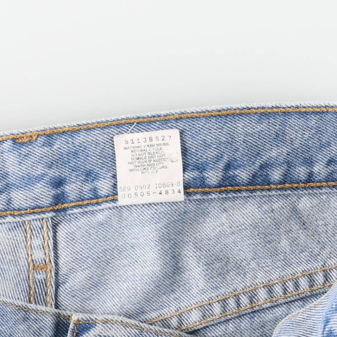 Levi's 505-4834 Regular Fit Straight Leg Tapered Denim Pants, Men's, Size 34 (Vintage) cotton blue type Vintage Second Hand