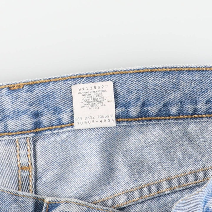 Levi's 505-4834 Regular Fit Straight Leg Tapered Denim Pants, Men's, Size 34 (Vintage) cotton blue type Vintage Second Hand
