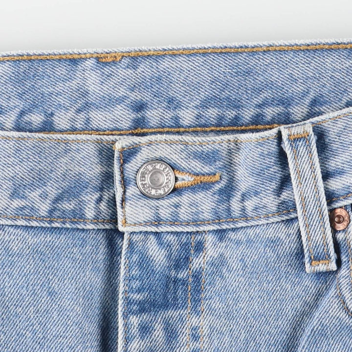 Levi's 505-4834 Regular Fit Straight Leg Tapered Denim Pants, Men's, Size 34 (Vintage) cotton blue type Vintage Second Hand