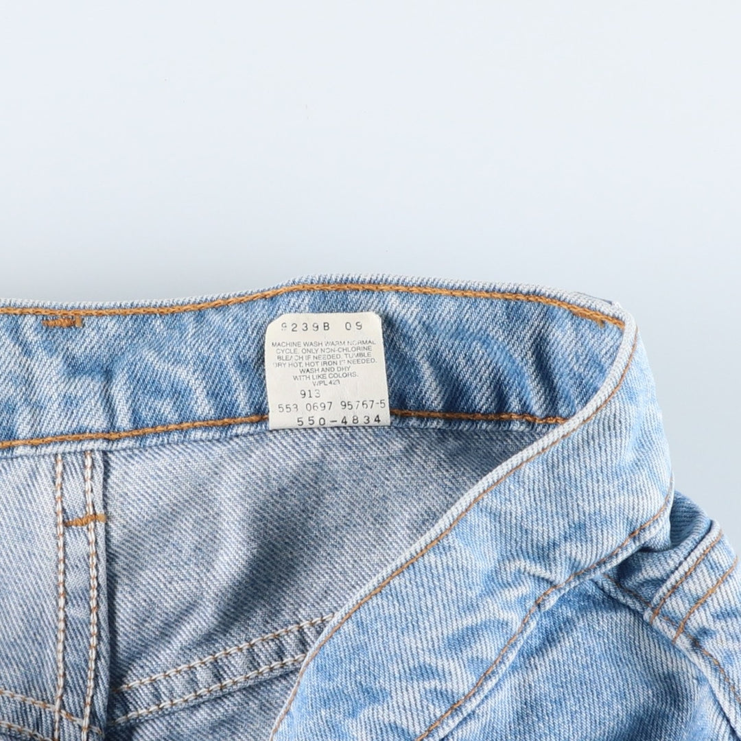 90'S Levi's 550-4834 Relaxed Fit Tapered Denim Pants, Made in USA, Men's, Size W29, Vintage cotton blue type Vintage Second Hand