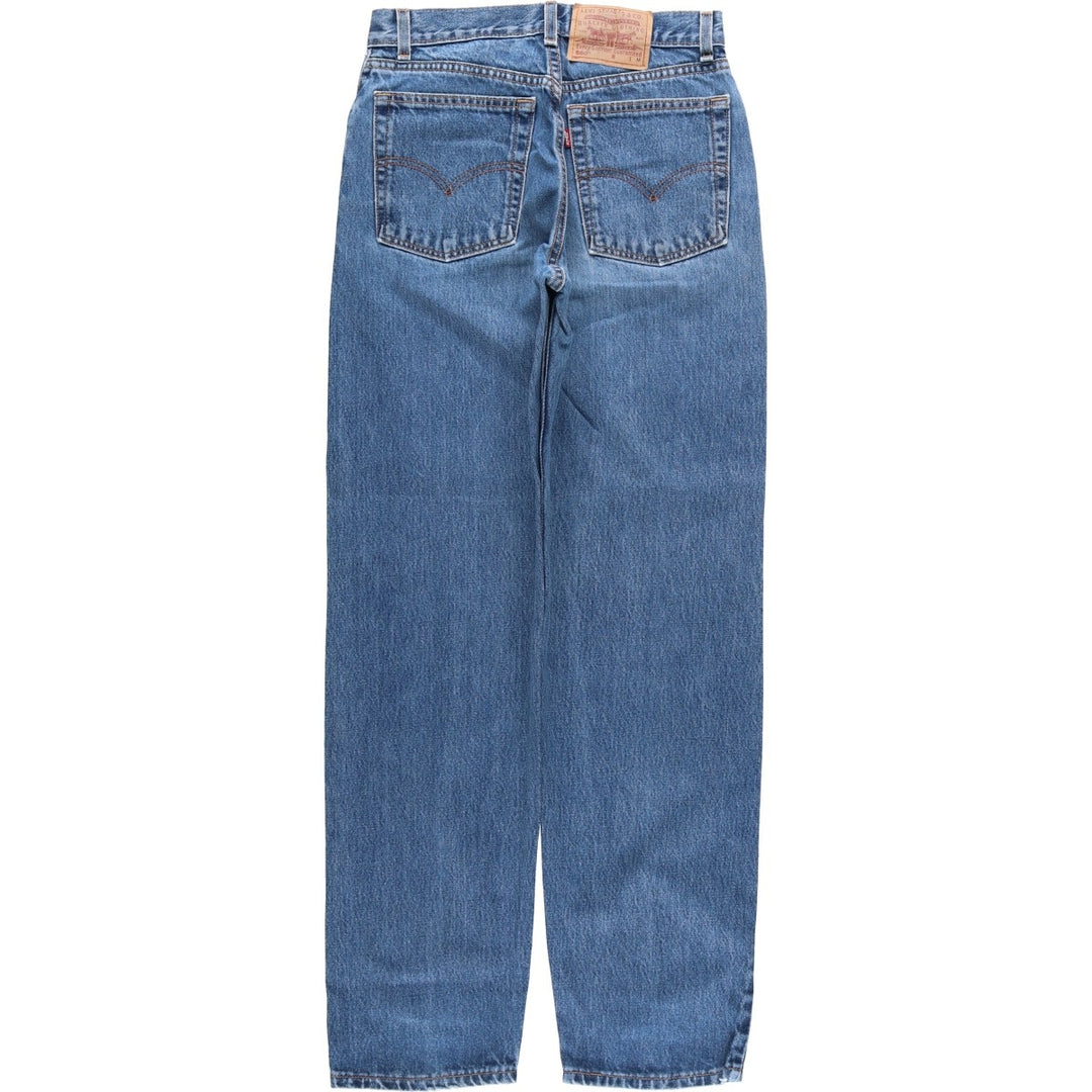 2000'S Levi's 560 Loose Fit Straight Leg Tapered Denim Pants, Made in USA, Women's Size L (W28) cotton blue type Vintage Second Hand