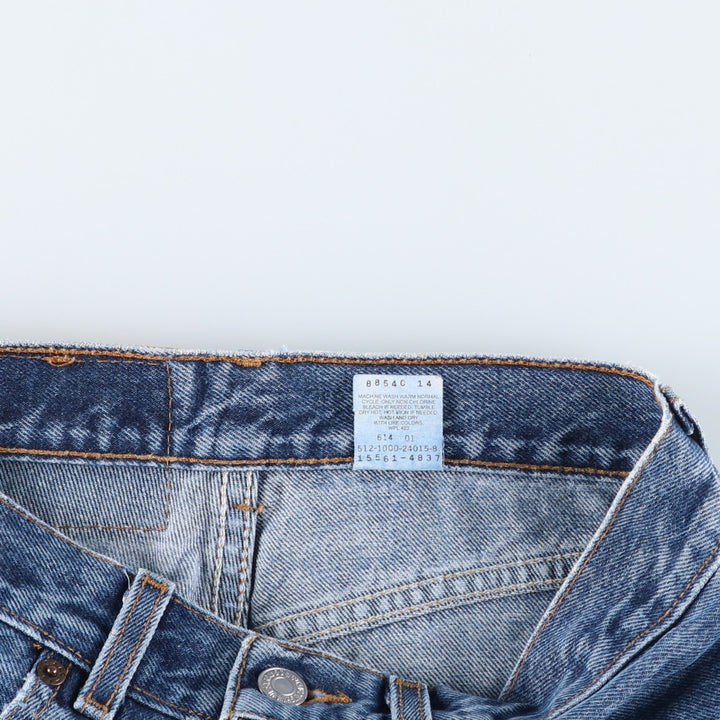 2000'S Levi's 560 Loose Fit Straight Leg Tapered Denim Pants, Made in USA, Women's Size L (W28) cotton blue type Vintage Second Hand