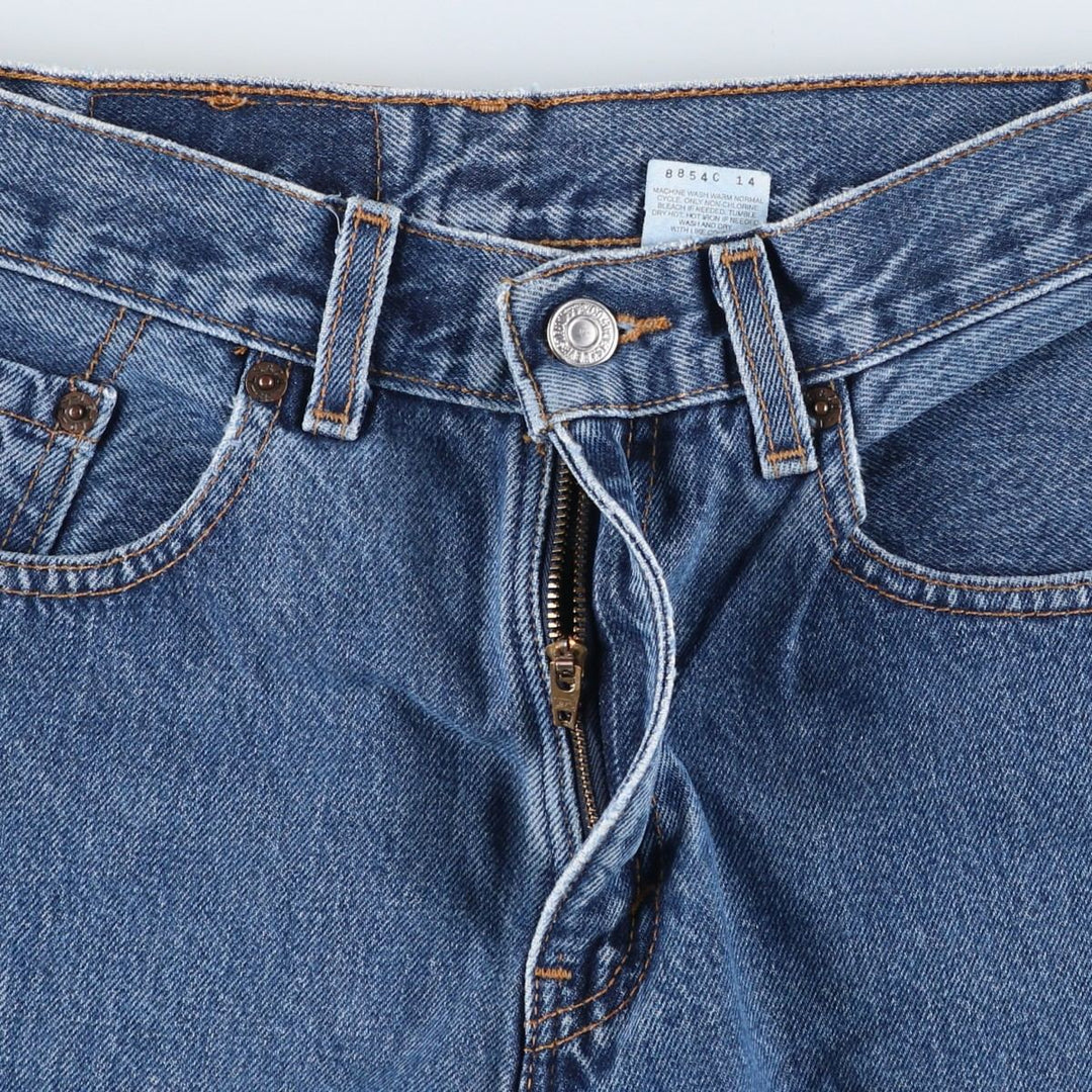 2000'S Levi's 560 Loose Fit Straight Leg Tapered Denim Pants, Made in USA, Women's Size L (W28) cotton blue type Vintage Second Hand