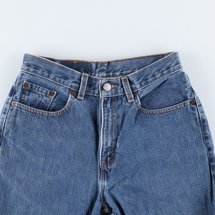 2000'S Levi's 560 Loose Fit Straight Leg Tapered Denim Pants, Made in USA, Women's Size L (W28) cotton blue type Vintage Second Hand