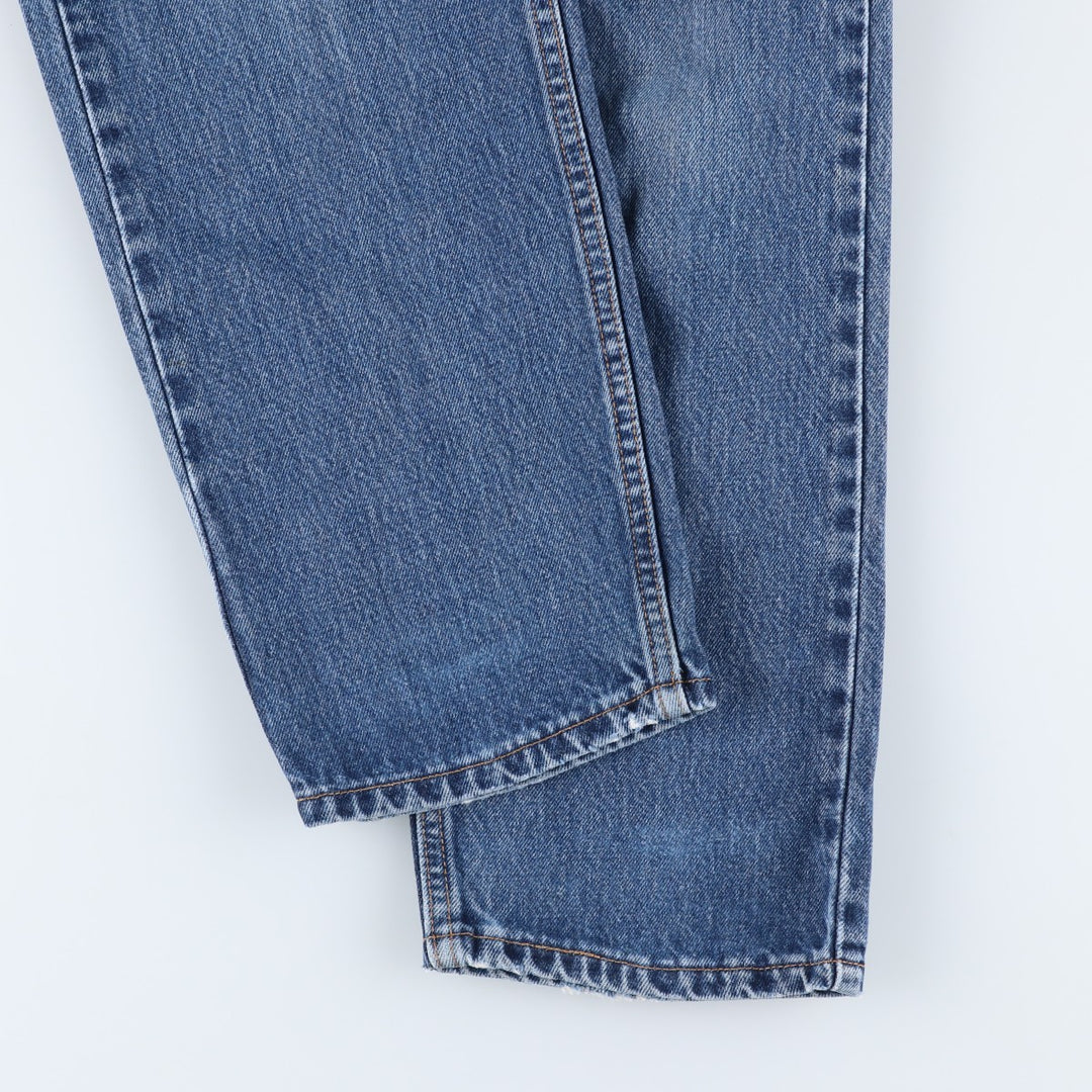 2000'S Levi's 560 Loose Fit Straight Leg Tapered Denim Pants, Made in USA, Women's Size L (W28) cotton blue type Vintage Second Hand