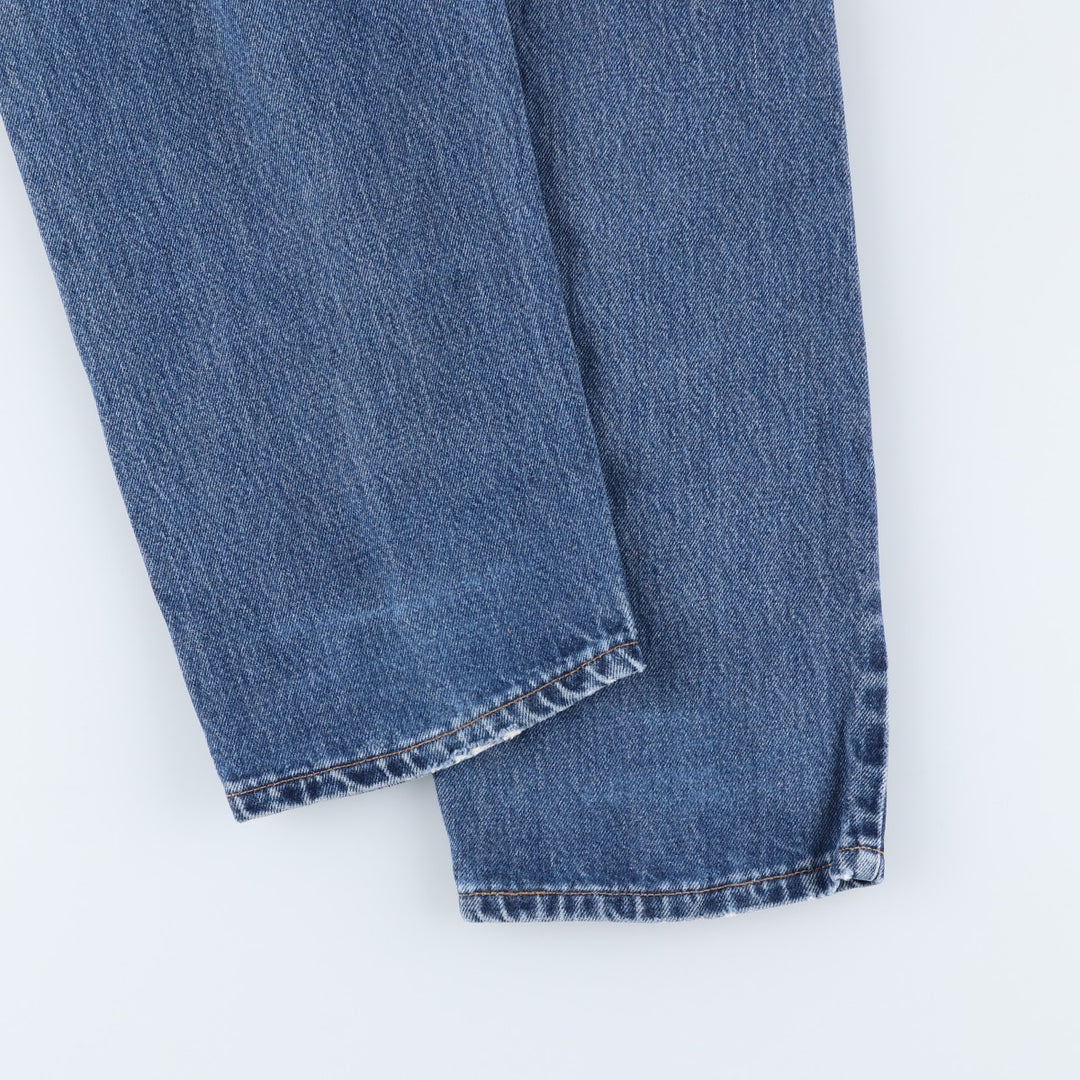 2000'S Levi's 560 Loose Fit Straight Leg Tapered Denim Pants, Made in USA, Women's Size L (W28) cotton blue type Vintage Second Hand