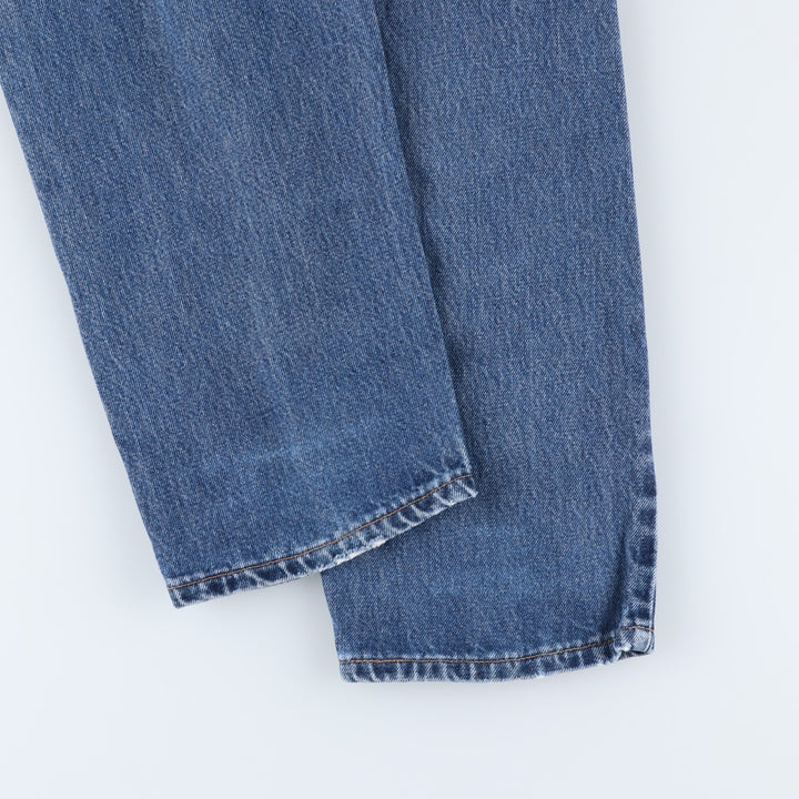 2000'S Levi's 560 Loose Fit Straight Leg Tapered Denim Pants, Made in USA, Women's Size L (W28) cotton blue type Vintage Second Hand