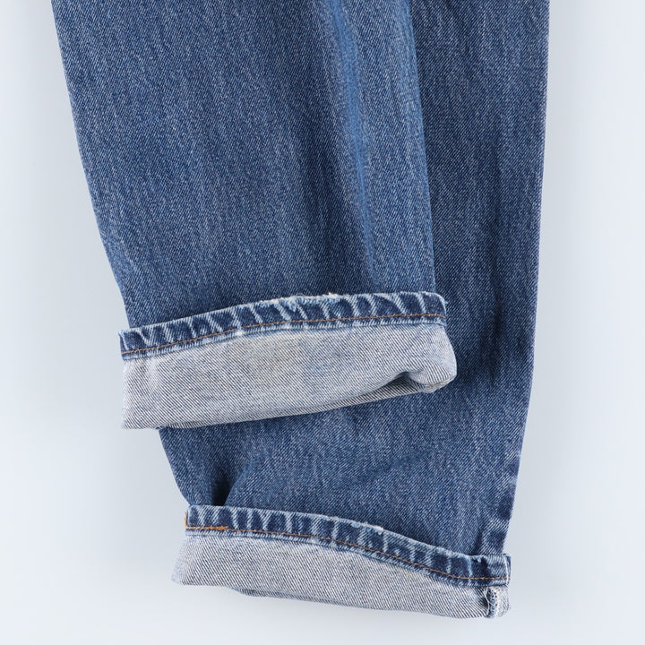 2000'S Levi's 560 Loose Fit Straight Leg Tapered Denim Pants, Made in USA, Women's Size L (W28) cotton blue type Vintage Second Hand