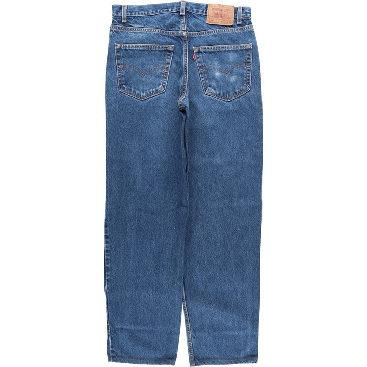 00'S Levi's 550 Relaxed Fit Tapered Denim Pants Made in USA Men's W33 cotton blue type Vintage Second Hand