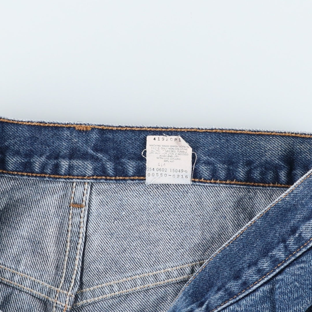 00'S Levi's 550 Relaxed Fit Tapered Denim Pants Made in USA Men's W33 cotton blue type Vintage Second Hand
