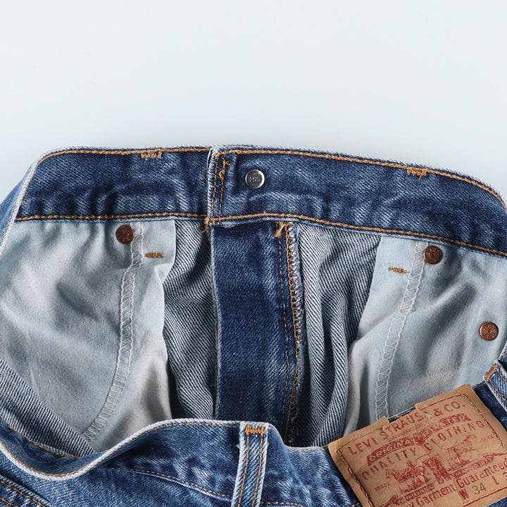 00'S Levi's 550 Relaxed Fit Tapered Denim Pants Made in USA Men's W33 cotton blue type Vintage Second Hand