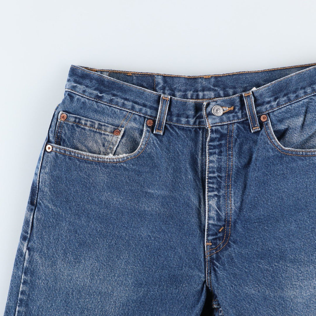 00'S Levi's 550 Relaxed Fit Tapered Denim Pants Made in USA Men's W33 cotton blue type Vintage Second Hand