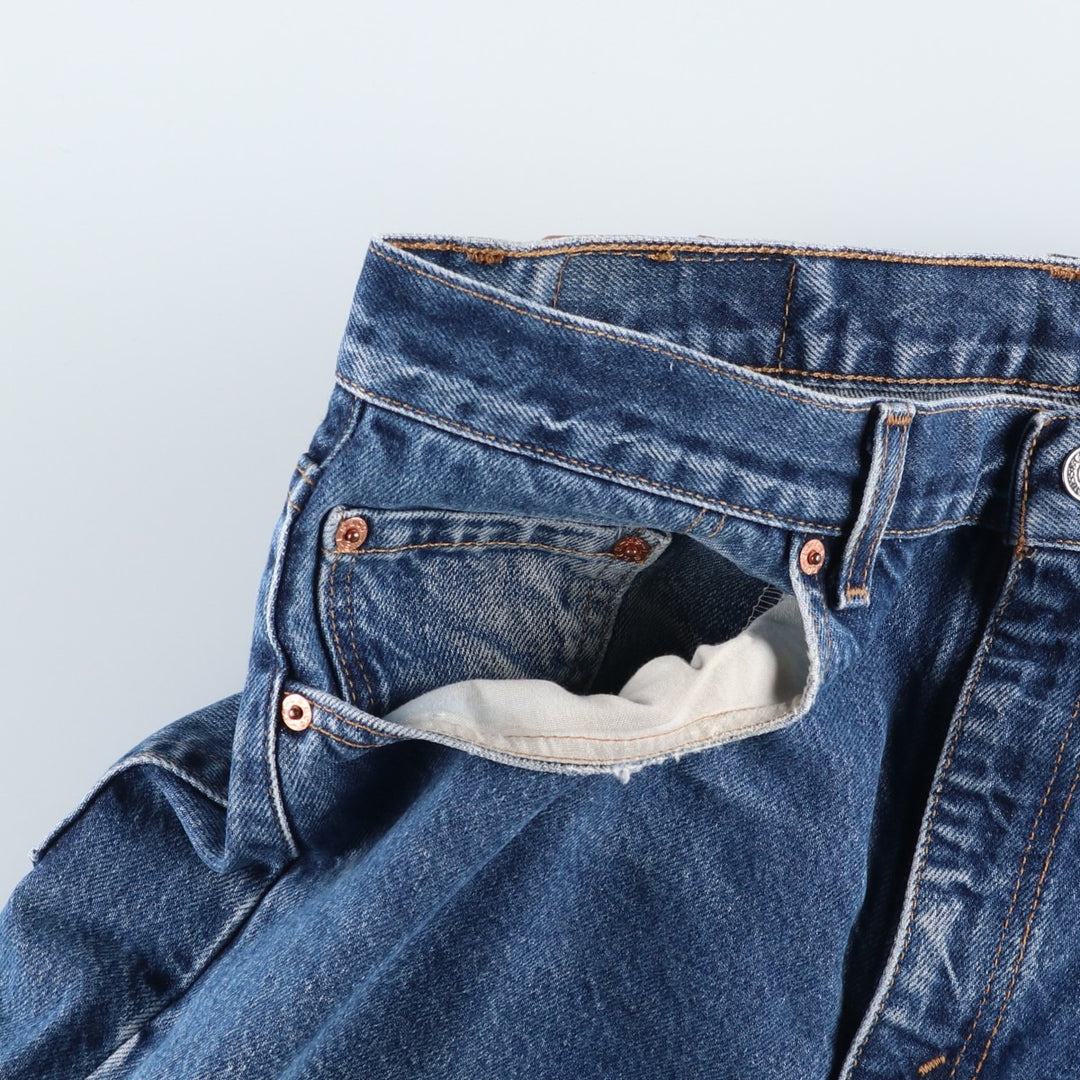 00'S Levi's 550 Relaxed Fit Tapered Denim Pants Made in USA Men's W33 cotton blue type Vintage Second Hand