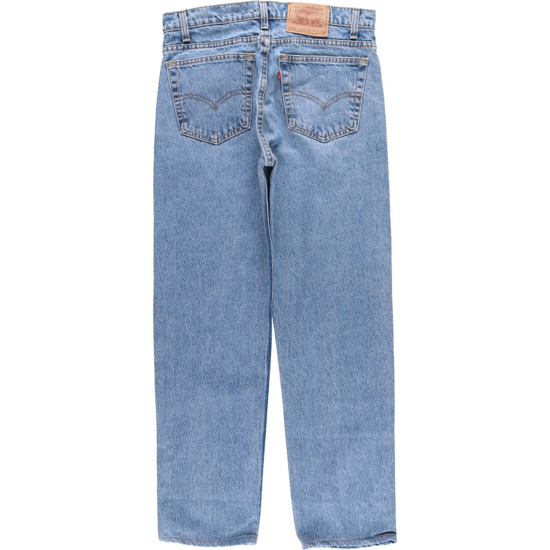 90'S Levi's 505 REGULAR FIT STRAIGHT LEG Tapered Denim Pants Made in USA Men's W33 Vintage cotton blue type Vintage Second Hand