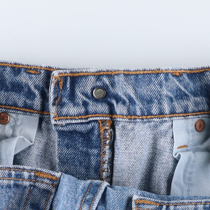 90'S Levi's 505 REGULAR FIT STRAIGHT LEG Tapered Denim Pants Made in USA Men's W33 Vintage cotton blue type Vintage Second Hand