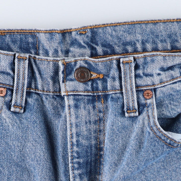 90'S Levi's 505 REGULAR FIT STRAIGHT LEG Tapered Denim Pants Made in USA Men's W33 Vintage cotton blue type Vintage Second Hand