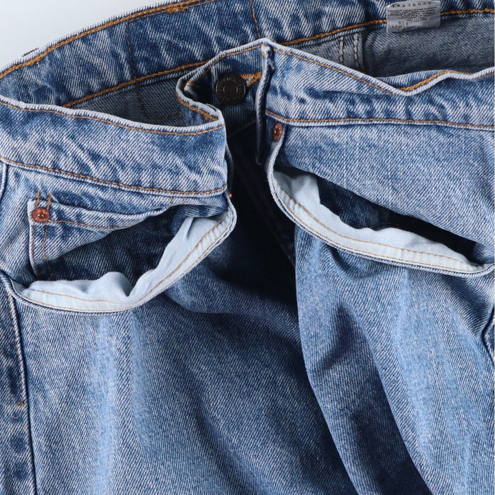 90'S Levi's 505 REGULAR FIT STRAIGHT LEG Tapered Denim Pants Made in USA Men's W33 Vintage cotton blue type Vintage Second Hand