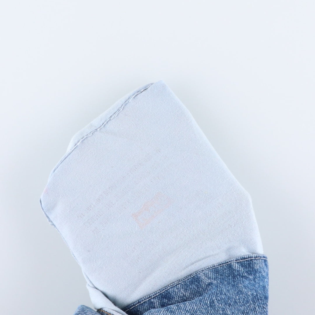 90'S Levi's 505 REGULAR FIT STRAIGHT LEG Tapered Denim Pants Made in USA Men's W33 Vintage cotton blue type Vintage Second Hand