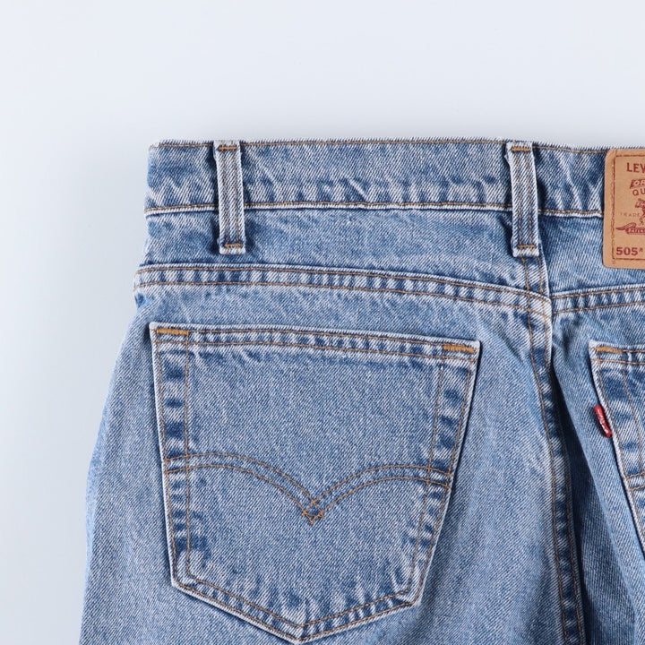 90'S Levi's 505 REGULAR FIT STRAIGHT LEG Tapered Denim Pants Made in USA Men's W33 Vintage cotton blue type Vintage Second Hand