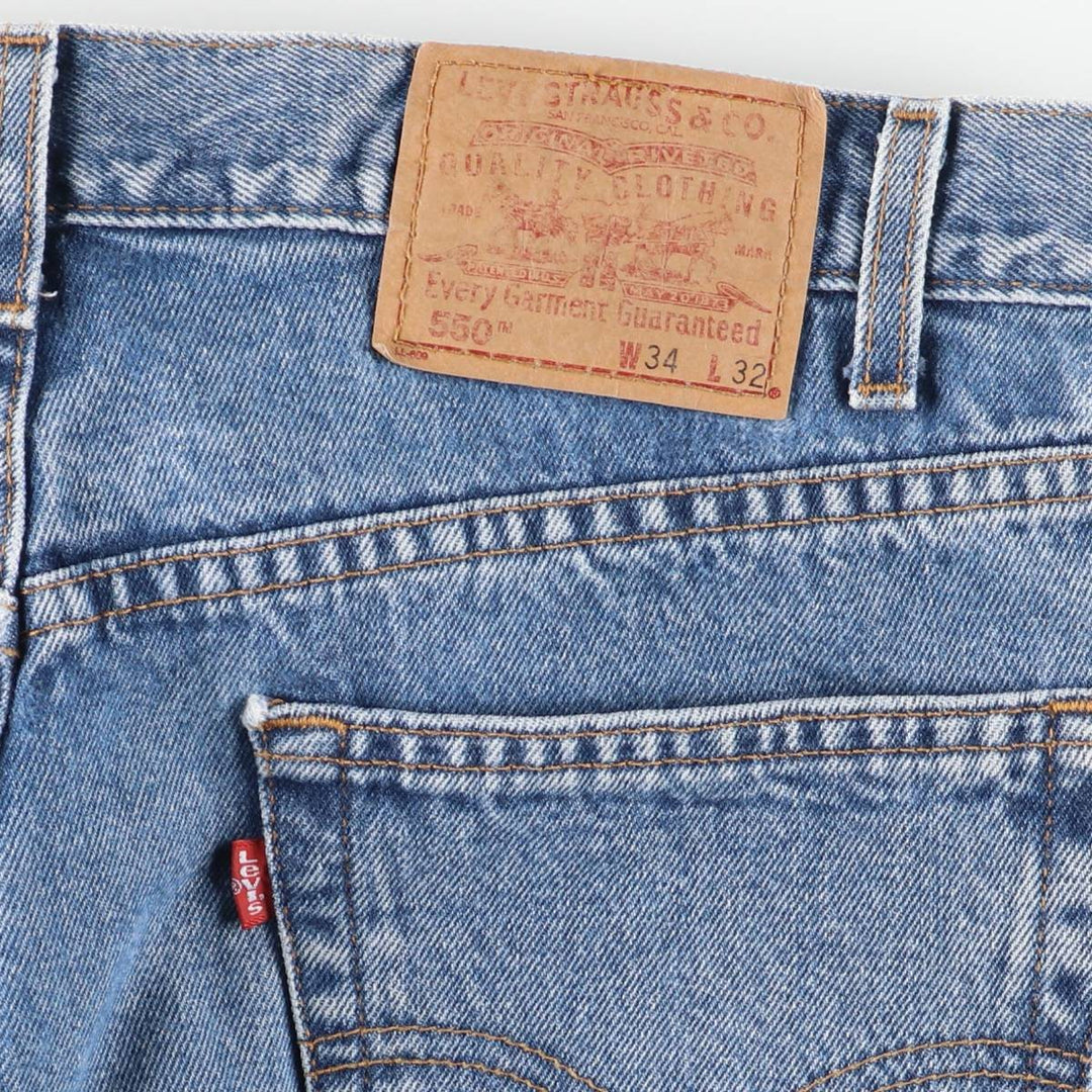 00'S Levi's 550 Relaxed Fit Tapered Denim Pants Men's W34 cotton blue type Vintage Second Hand