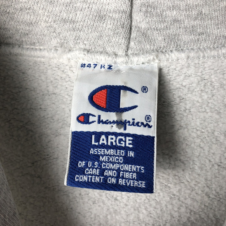 90'S Champion pullover sweatshirt, men's size L, vintage cotton gray type Vintage Second Hand
