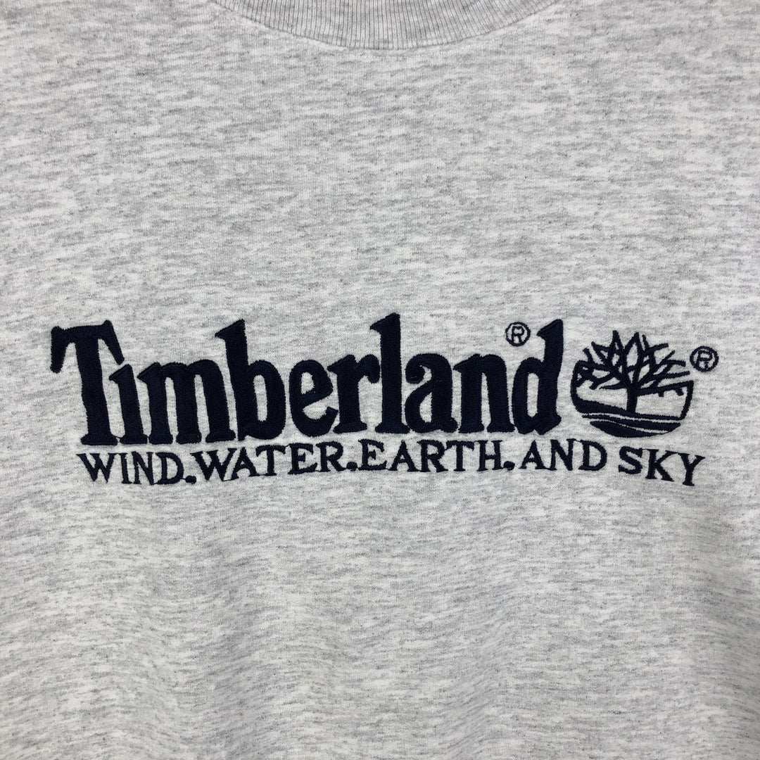 90'S Timberland WEATHERGEAR logo sweatshirt, men's XXL size, vintage cotton gray type Vintage Second Hand