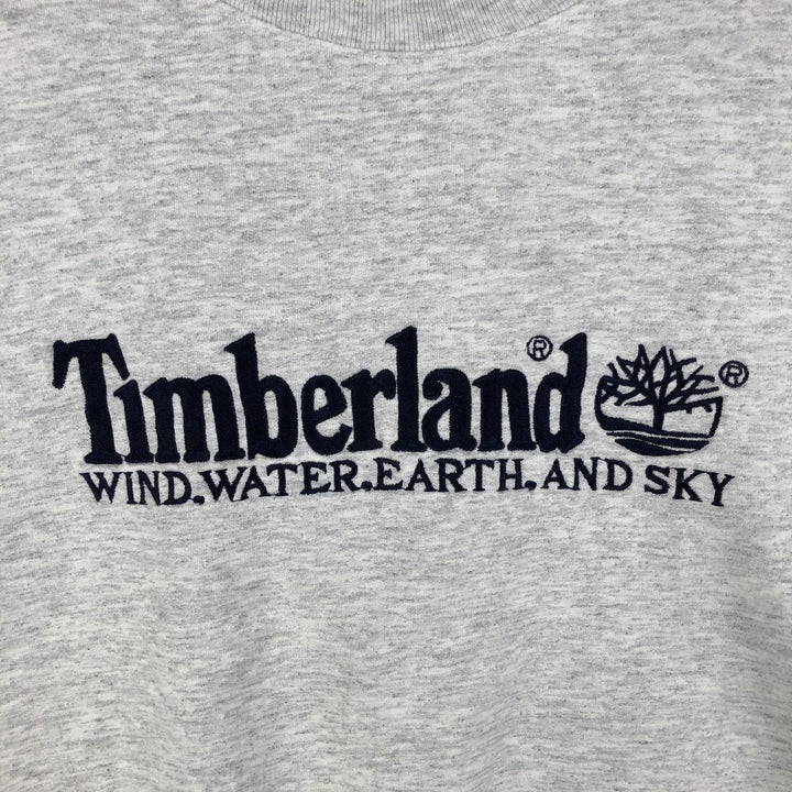 90'S Timberland WEATHERGEAR logo sweatshirt, men's XXL size, vintage cotton gray type Vintage Second Hand